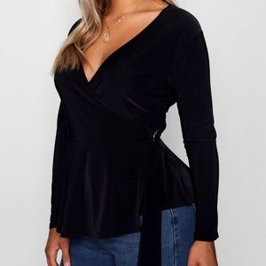 Frill wrap top
